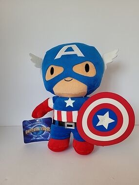 Universal Studios Marvel Captain America Plush Toy  Kids Plush NWT